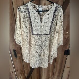 Lady Noiz Crochet Boho Top ONE SIZE